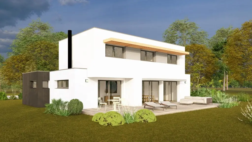 Plan de maison contemporaine morbihan